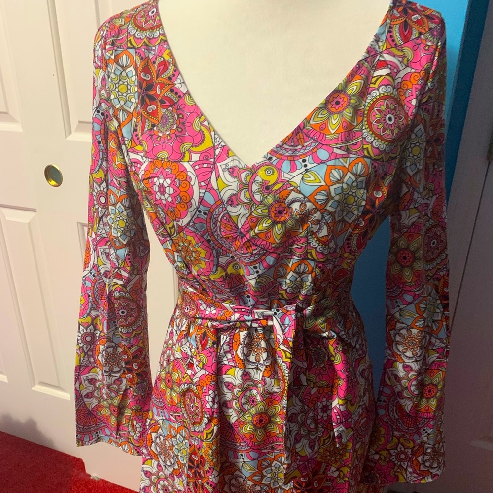 Super Groovy 70s Disco Dress with Headband/Belt!